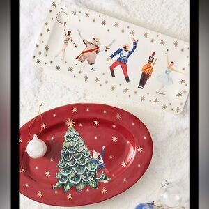 New Anthropologie 2025 Nutcracker New York City Ballet Stoneware Platters